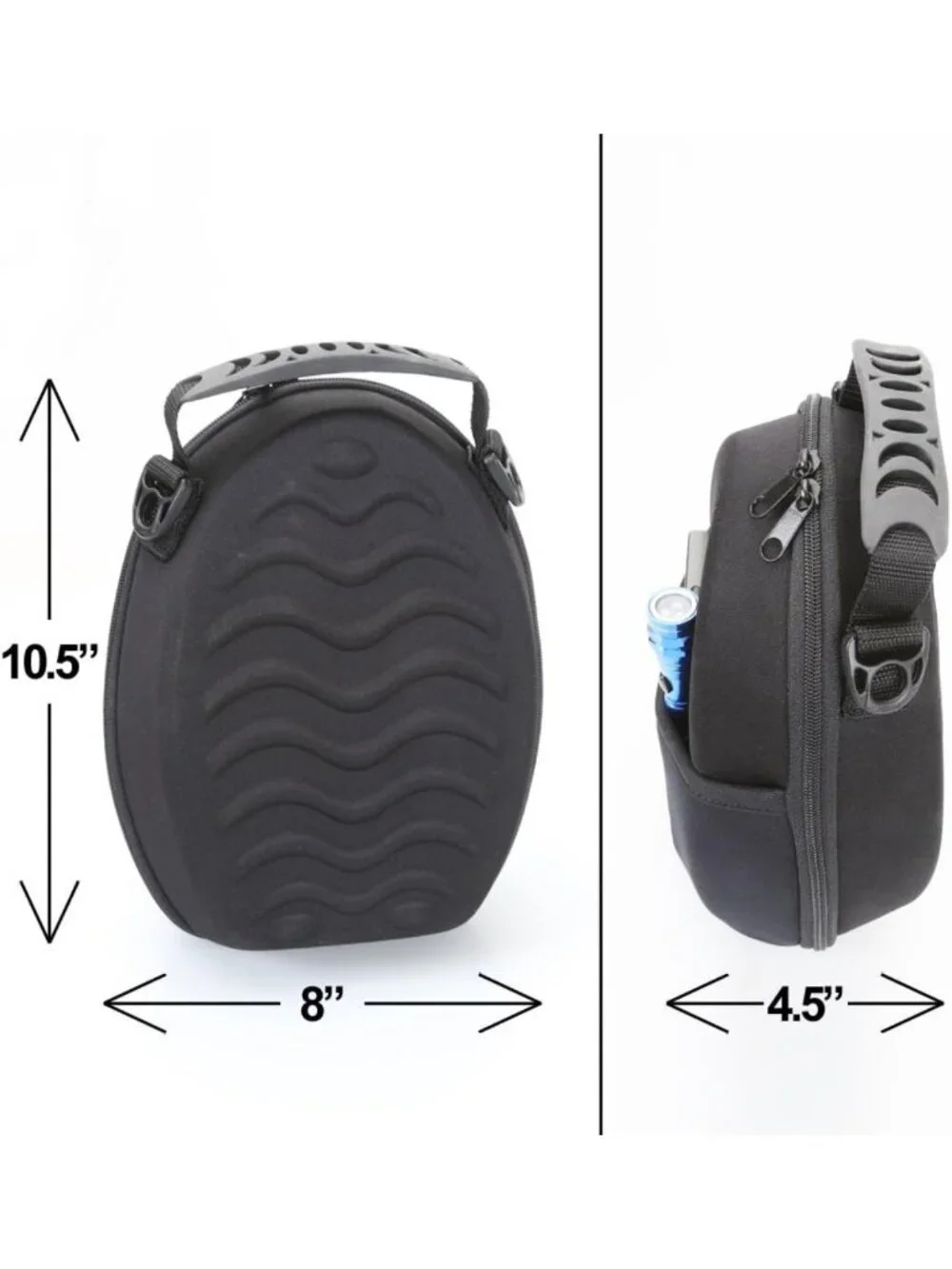 Aviation Headset Case - Molded Carrier for Pilot Headphones & Headsets